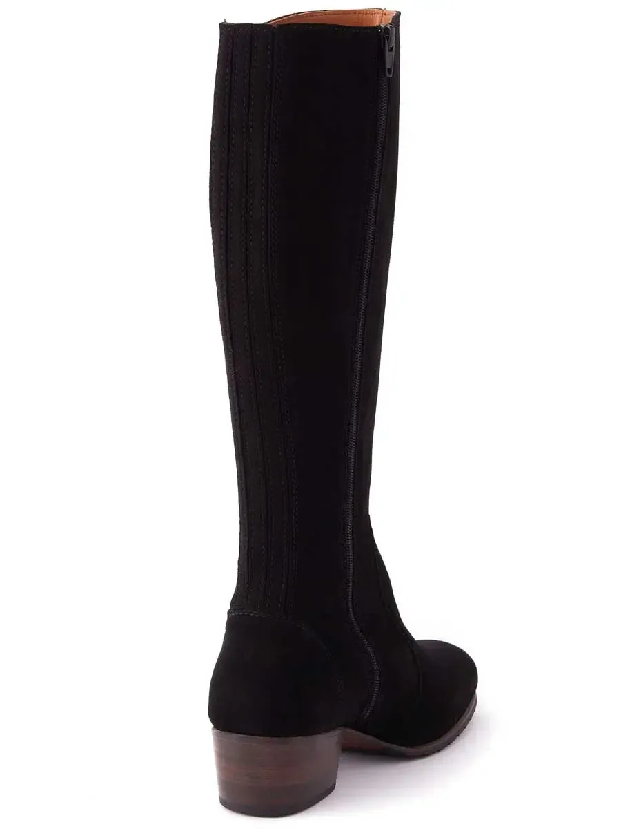 40% OFF DUBARRY Downpatrick Boots - Ladies Knee High - Black Suede - Size: UK 8 (EU42)