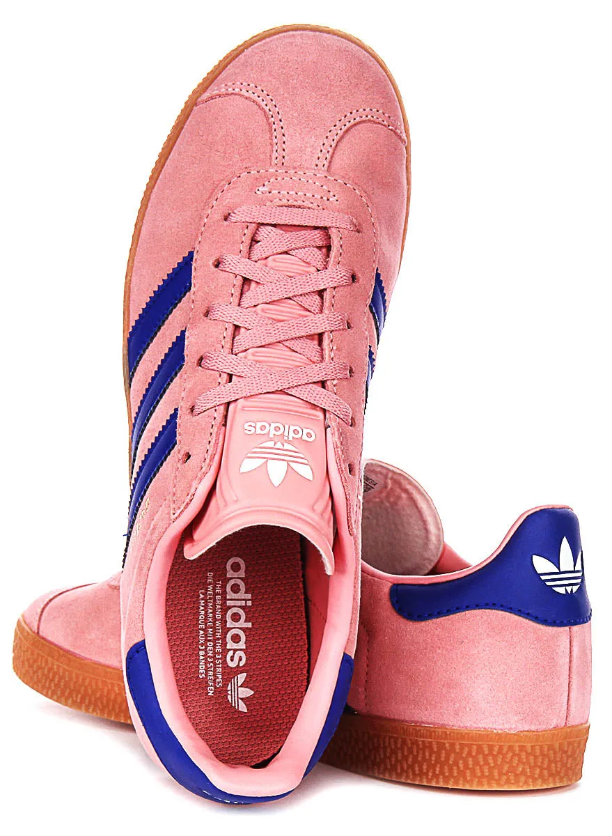Adidas Gazelle J In Pink For Youth