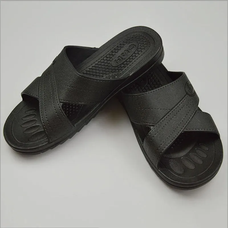 anti-static slippers clean dust-free protective slippers, men and women clean working shoes soft bottom black