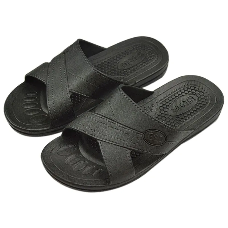 anti-static slippers clean dust-free protective slippers, men and women clean working shoes soft bottom black