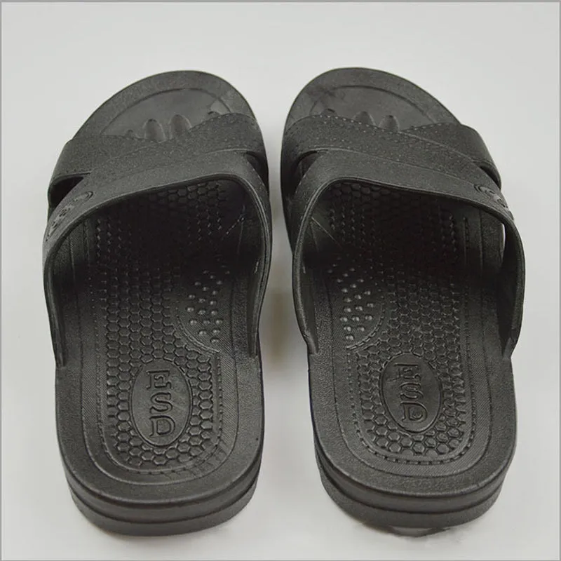 anti-static slippers clean dust-free protective slippers, men and women clean working shoes soft bottom black