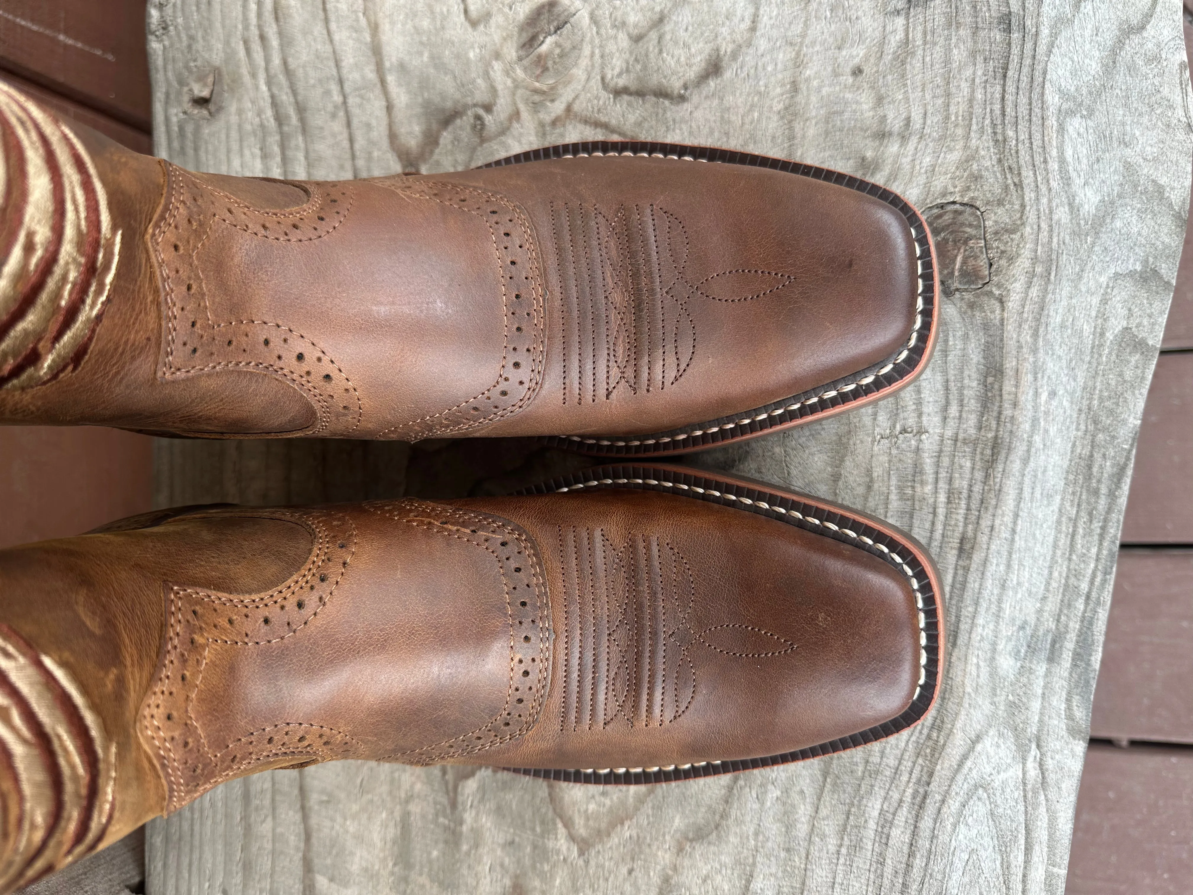 Ariat Men's Roughstock Patriot Narrow Square Toe Cowboy Boots 10040348