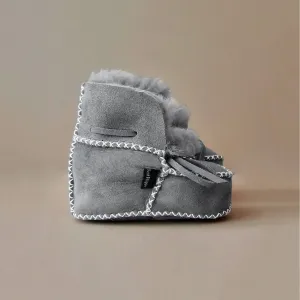 Baby - Lammy Booties - Grey Rocks!