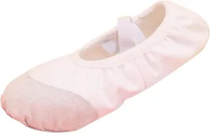 Ballet Shoes for Girls,Soft Leather Ballet Slippers No-Tie Warm Dance Yoga Practice Shoes for Toddler Girls