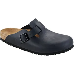 Birkenstock Boston Classic  Arch Clog,Black Oiled Leather,39 M EU