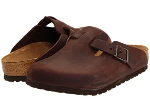Birkenstock Unisex Boston Clog,Habana Oiled Leather,38 M EU