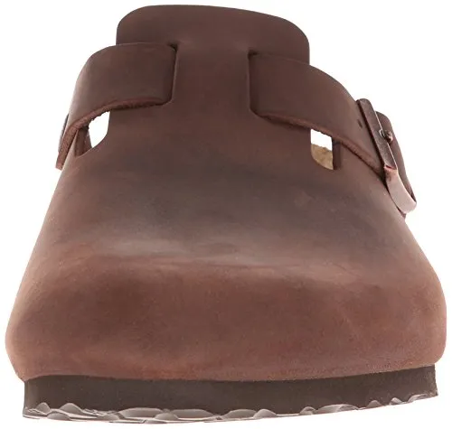 Birkenstock Unisex Boston Soft Footbed, Habana Oiled Leather, 40 M EU