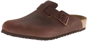 Birkenstock Unisex Boston Soft Footbed, Habana Oiled Leather, 40 M EU