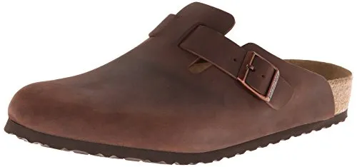 Birkenstock Unisex Boston Soft Footbed, Habana Oiled Leather, 40 M EU