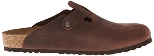 Birkenstock Unisex Boston Soft Footbed, Habana Oiled Leather, 42 M EU