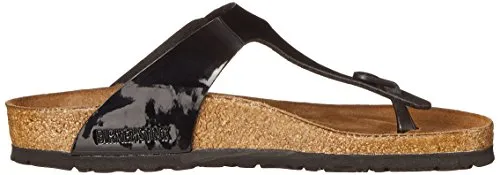 Birkenstock Women's GIzeh Thong Sandal, Black Patent, 38 M EU/7-7.5 B(M) US