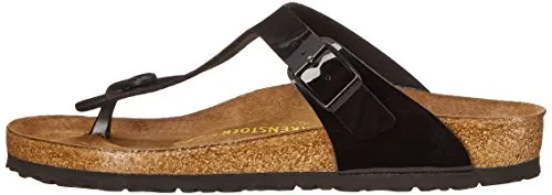 Birkenstock Women's GIzeh Thong Sandal, Black Patent, 38 M EU/7-7.5 B(M) US