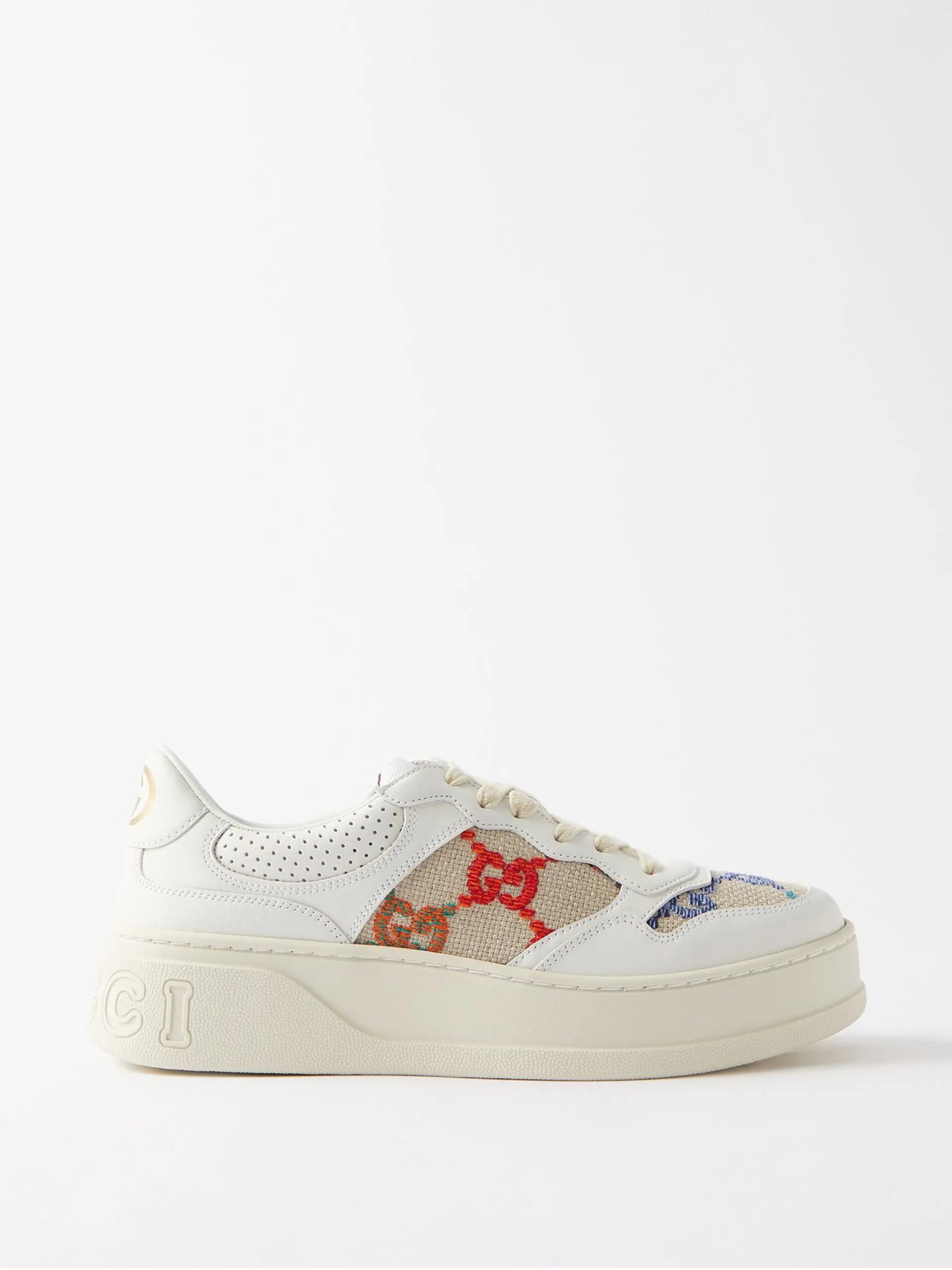 Chunky monogrammed trainers