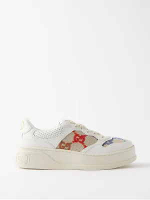 Chunky monogrammed trainers