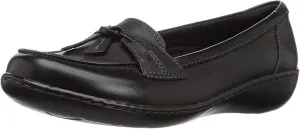 Clarks Women's Ashland Bubble Slip-On Casual Shoes, Black, New, Size 8W