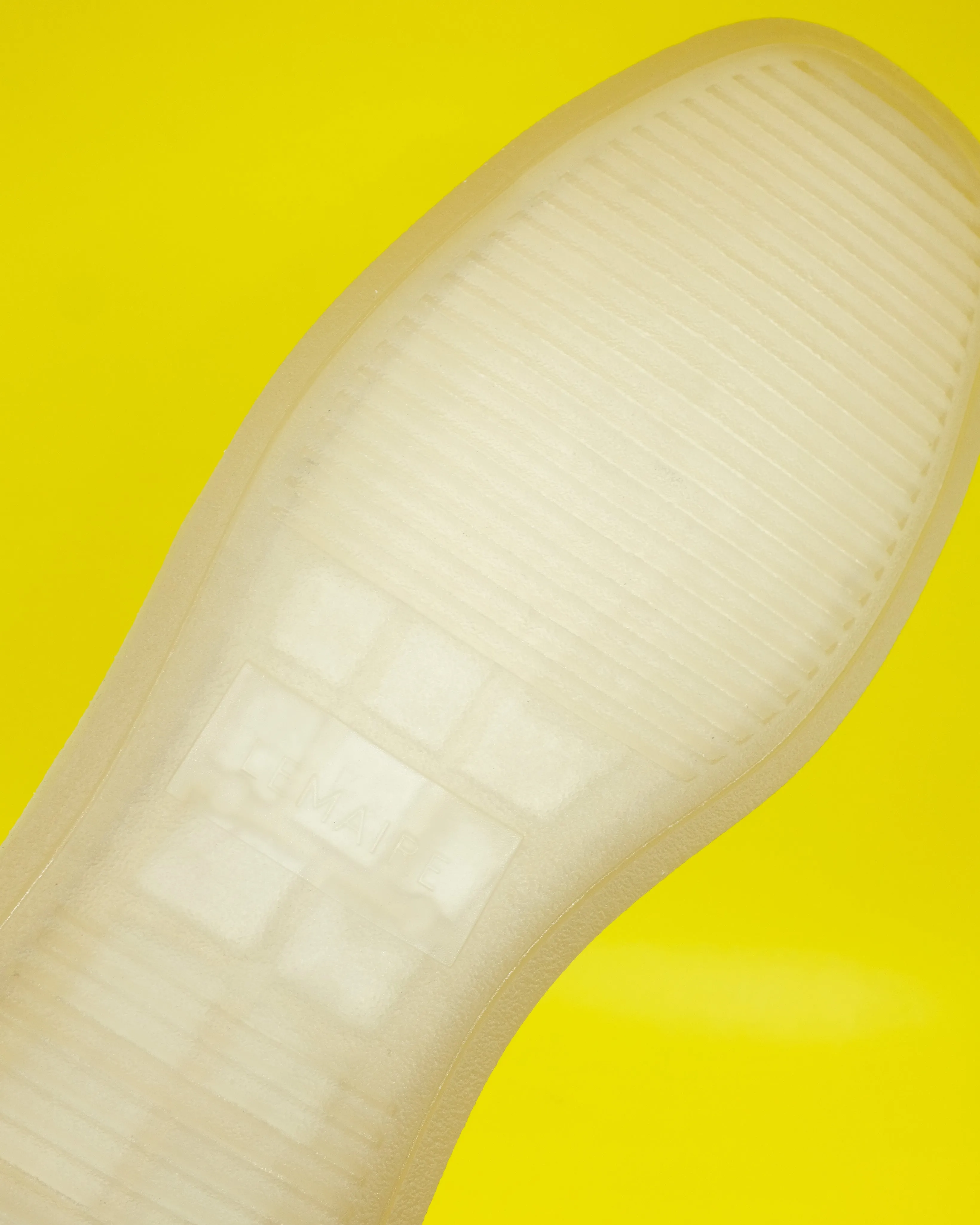 Clay White Cow Leather Linoleum Basic Laced Up Trainers