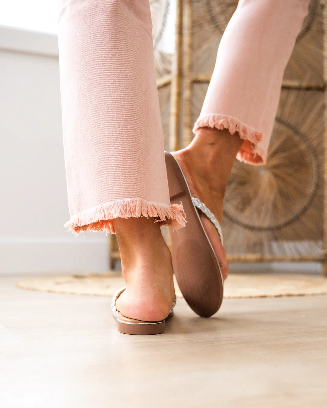 Corkys Pigtail Sandals - Silver FINAL SALE