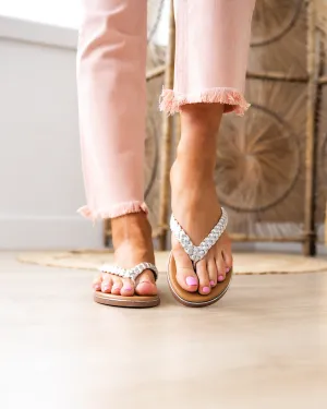 Corkys Pigtail Sandals - Silver FINAL SALE