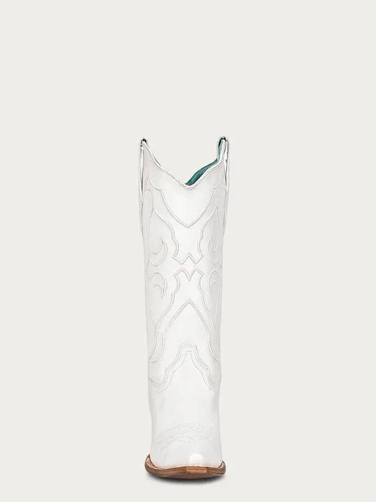 CORRAL WOMEN BOOTS WHITE ON WHITE EMBROIDERY Style No. Z5046