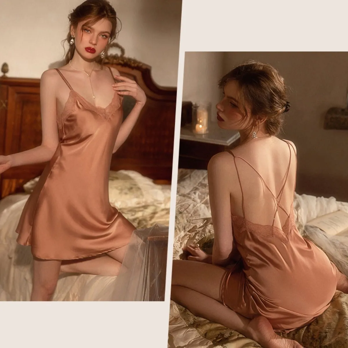 Dilly satin slip