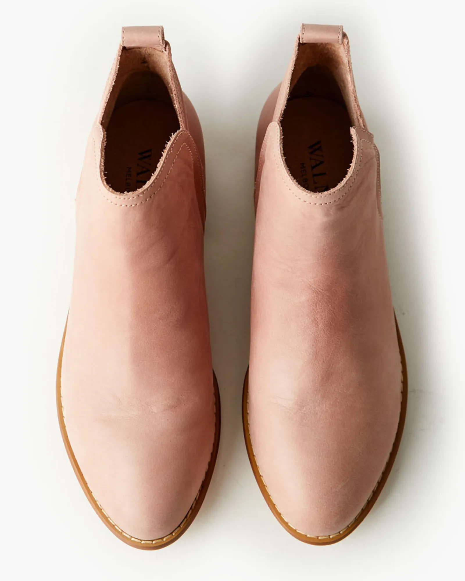 Douglas Leather Ankle Boot - Rose