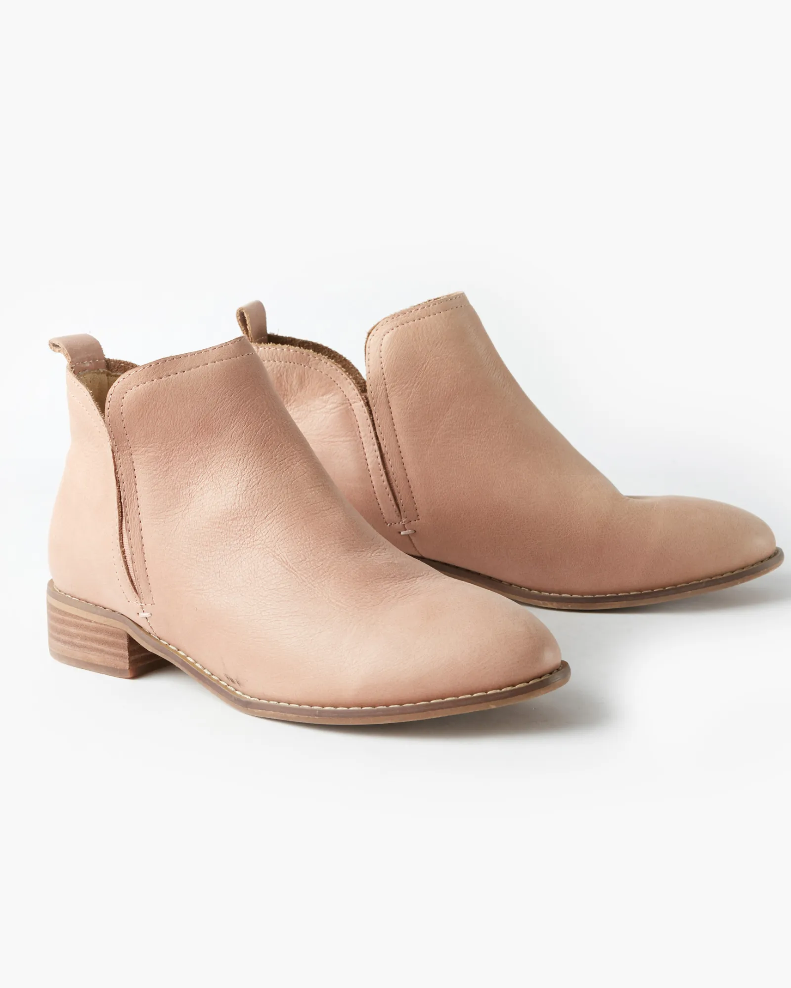Douglas Leather Ankle Boot - Rose
