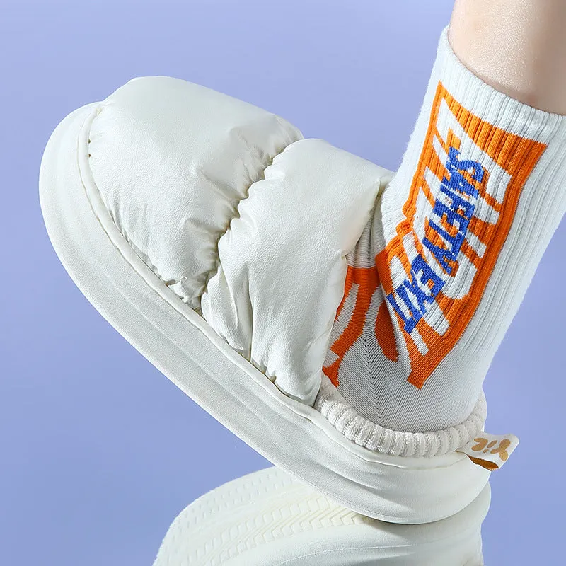 Down Slippers Soft Warm Winter House Shoes For Women