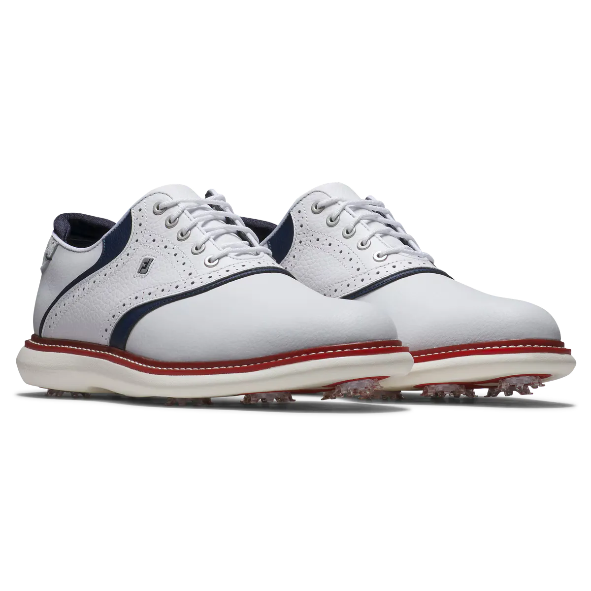 FootJoy Limited Edition Coastal Traditions Golf Shoes - White/Navy/Red