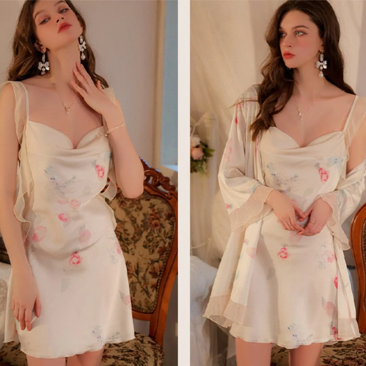 Gren satin slip