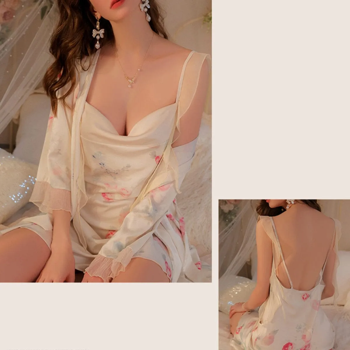 Gren satin slip