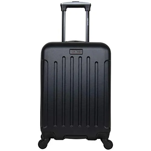 Heritage Travelware Lincoln Park 20" Hardside 4-Wheel Spinner Carry-on Luggage, Black