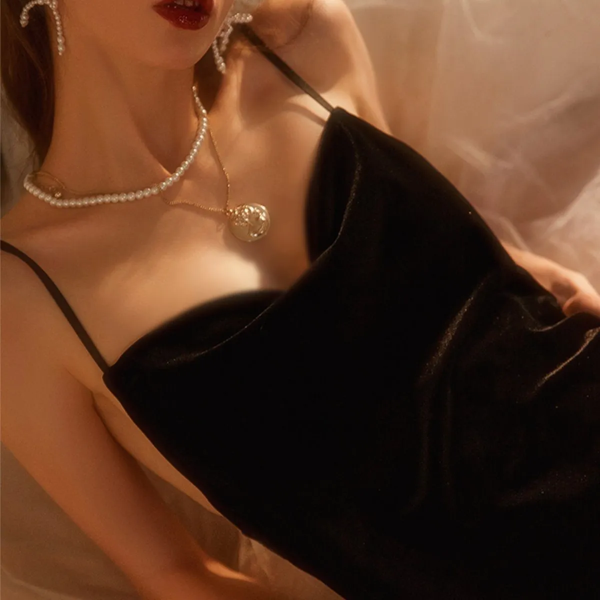 Hetta velvet slip
