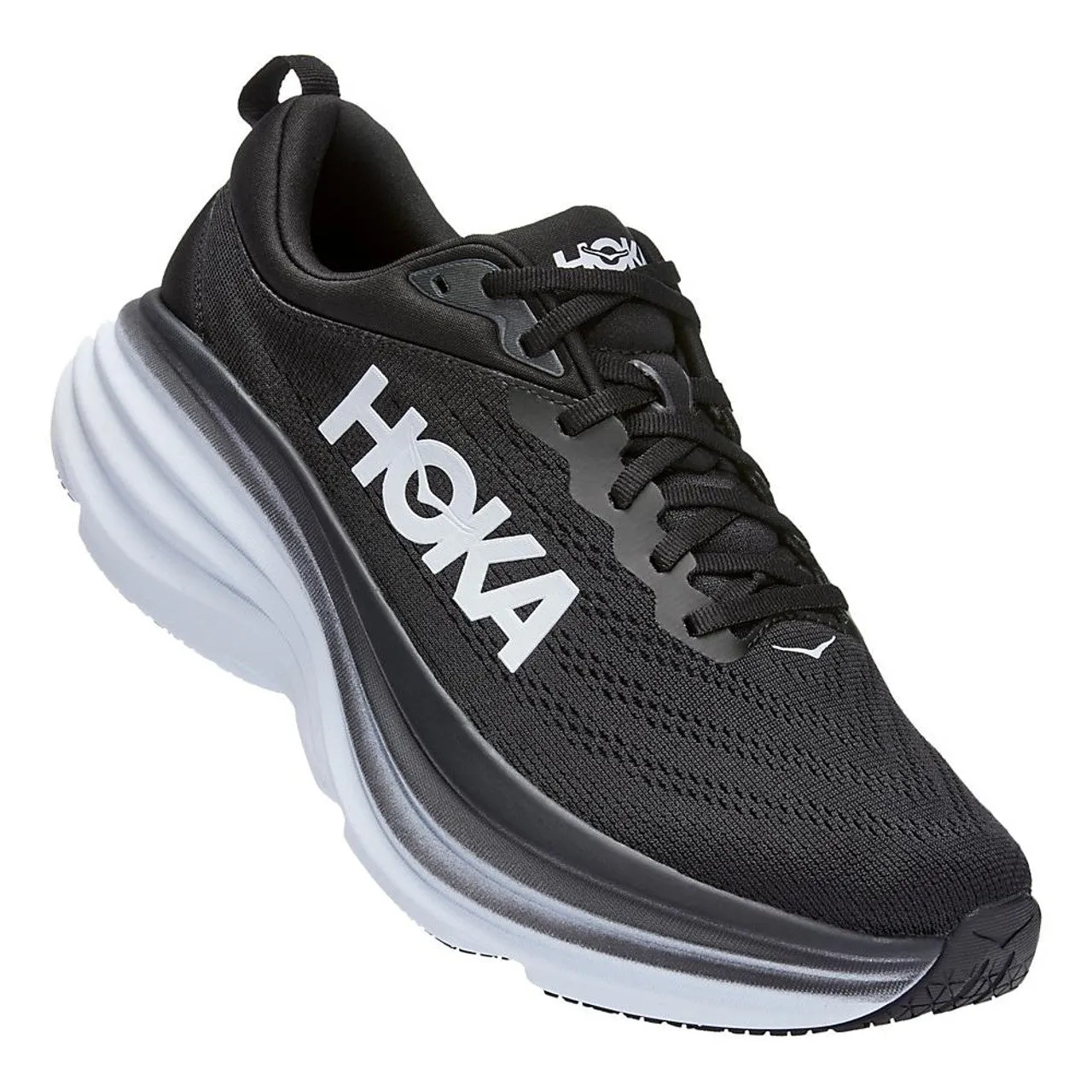 Hoka Men's Bondi 8 - Black/White