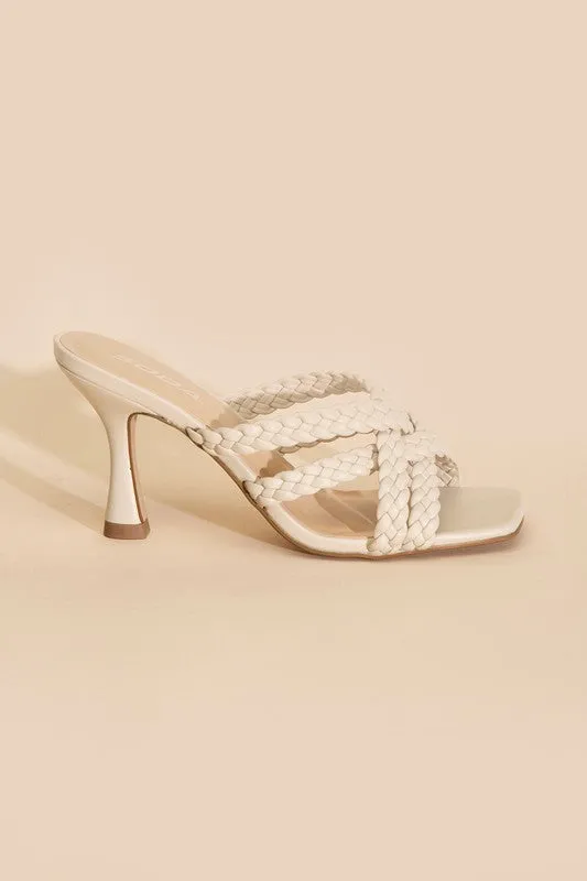 Kellan Double Cross Braided Heels