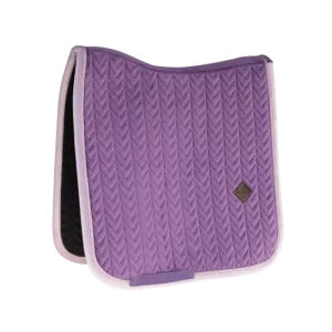 Kentucky Horsewear Velvet Contrast Saddle Pad - Dressage