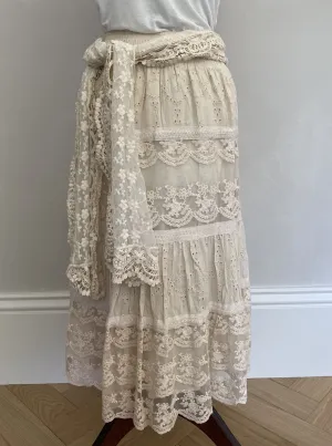 LAURA ASHLEY Lace Skirt UK10