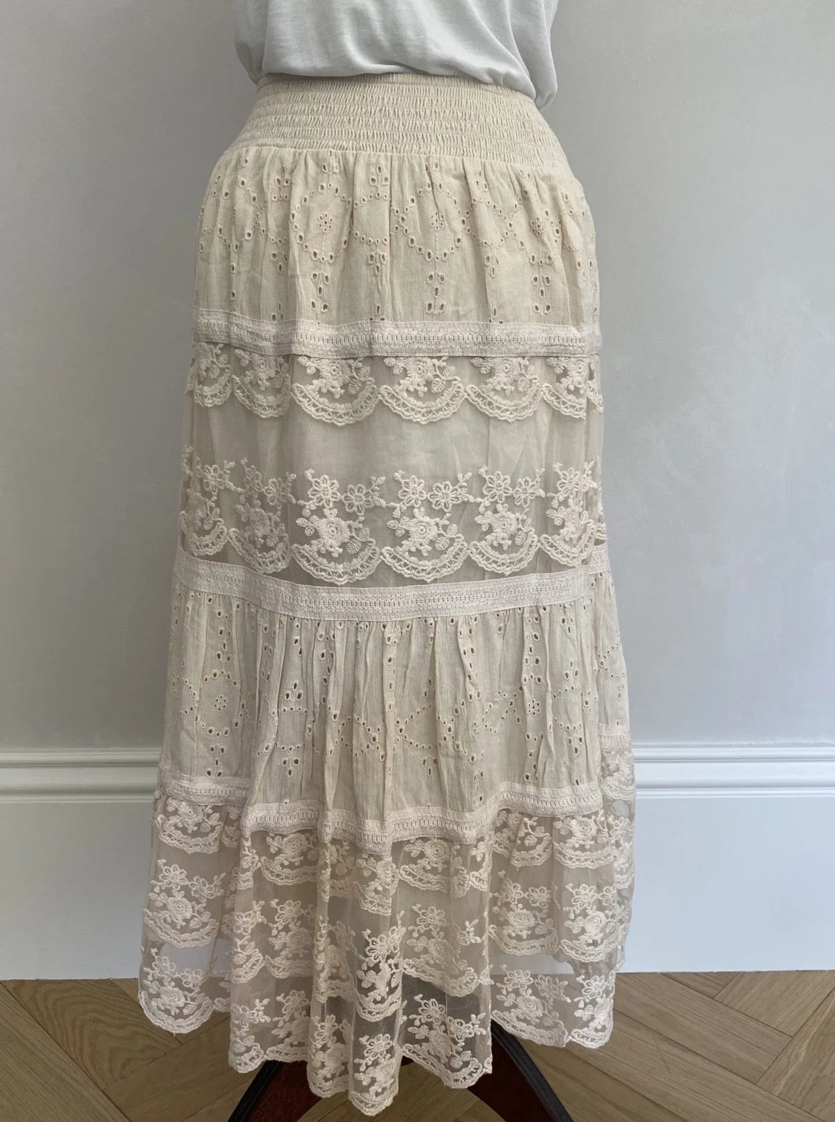 LAURA ASHLEY Lace Skirt UK10