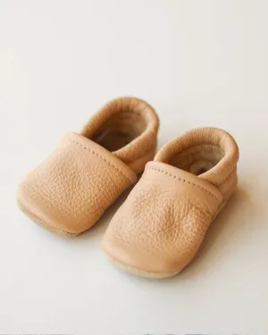 Leather Moccasins - Latte