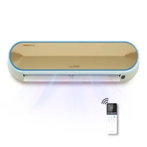 Lloyd Stellar GLS18V5FWGST 1.5 Ton 5 Star Wi-Fi Inverter Split AC (6 in 1 Expandable, Mood Lighting, In-Built Air Purifier, Direct Voice Command, Copper, White/Golden,  FREE INSTALLATION*)