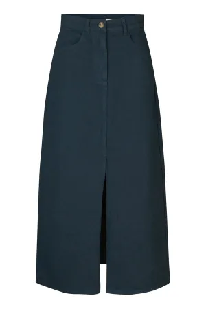 Margie - Canvas drill long skirt