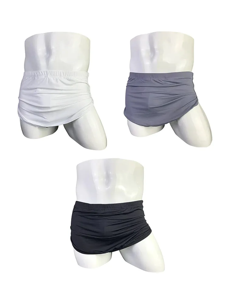 Men's Detachable Ice Silk Underwear Home Pants