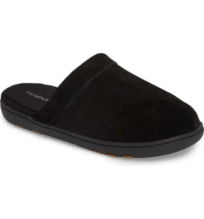 Mens Tempur-Pedic Lonny  Ultra-Cushioned Scuff Slipper for Cozy Comfort