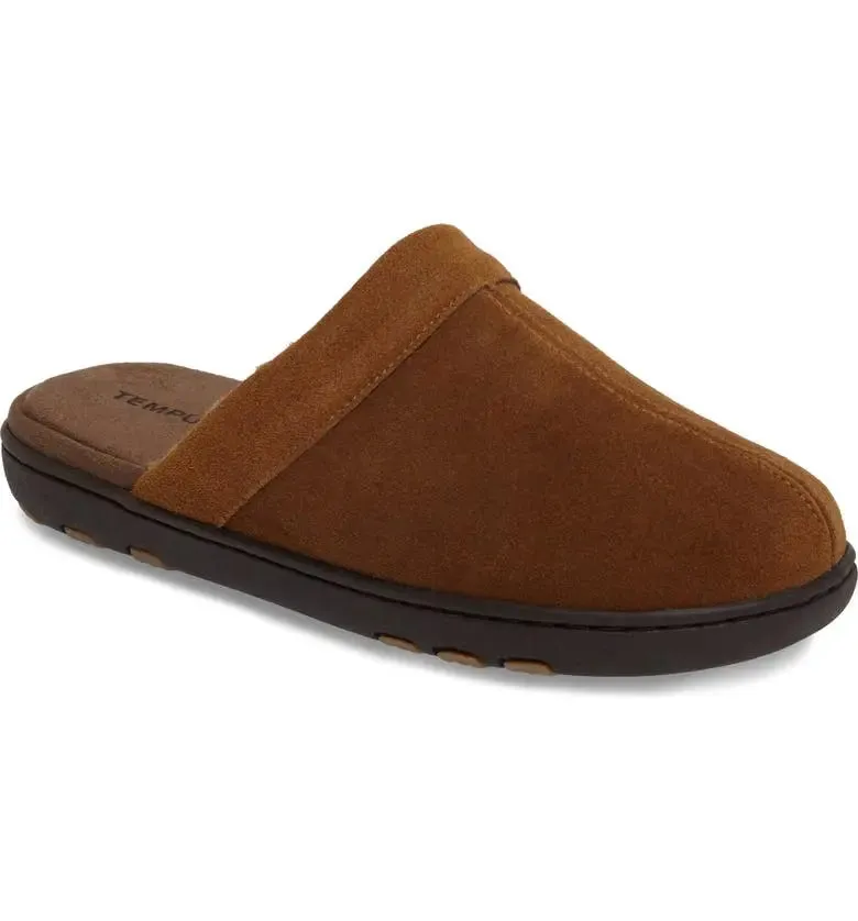 Mens Tempur-Pedic Lonny  Ultra-Cushioned Scuff Slipper for Cozy Comfort