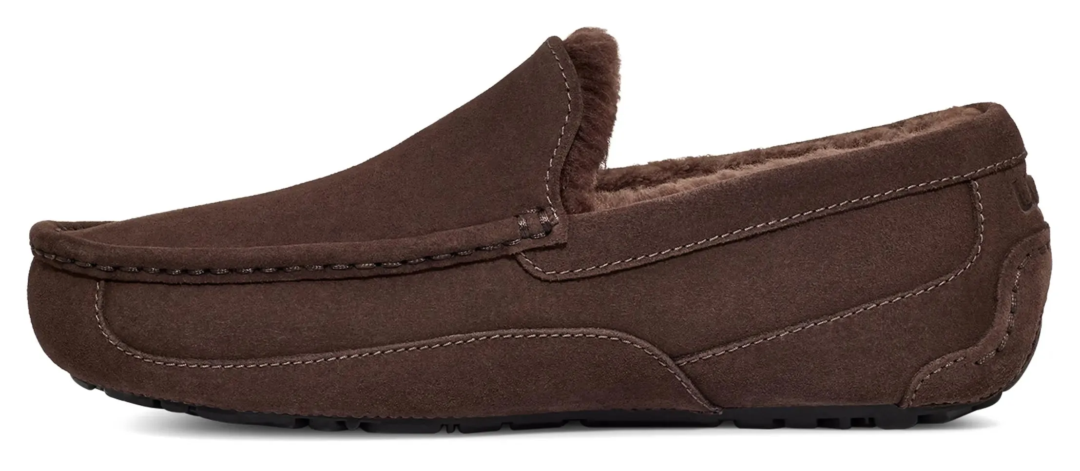 Mens UGG Ascot (Suede)  Classic Moc-Toe Slipper with Indoor/Outdoor Comfort