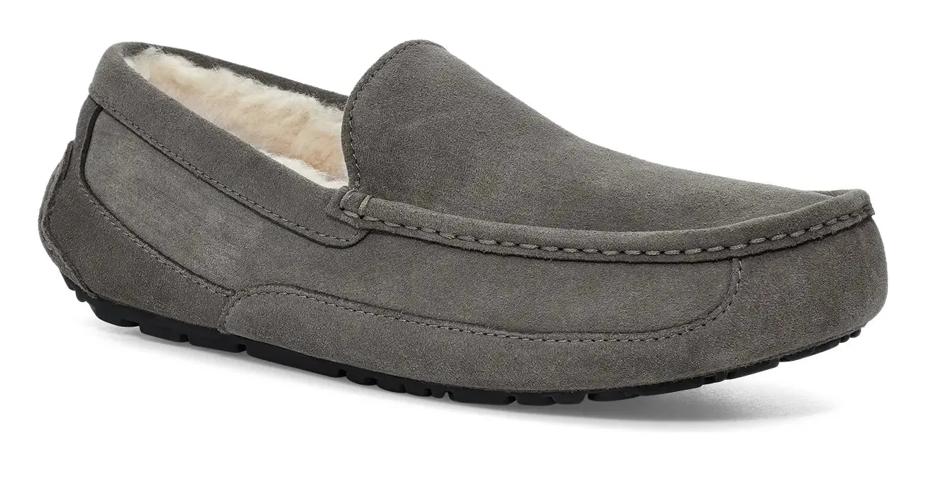 Mens UGG Ascot (Suede)  Classic Moc-Toe Slipper with Indoor/Outdoor Comfort