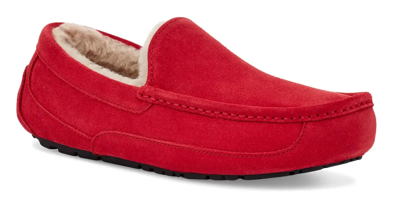 Mens UGG Ascot (Suede)  Classic Moc-Toe Slipper with Indoor/Outdoor Comfort