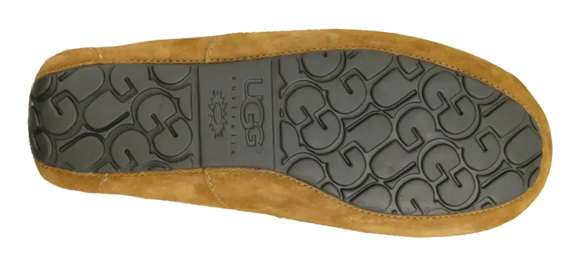 Mens UGG Ascot (Suede)  Classic Moc-Toe Slipper with Indoor/Outdoor Comfort