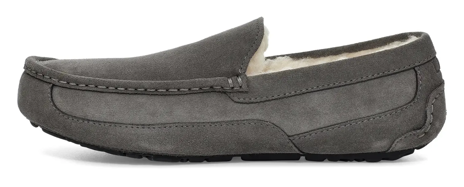 Mens UGG Ascot (Suede)  Classic Moc-Toe Slipper with Indoor/Outdoor Comfort