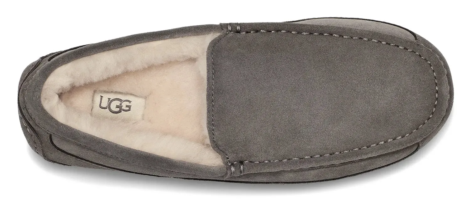 Mens UGG Ascot (Suede)  Classic Moc-Toe Slipper with Indoor/Outdoor Comfort