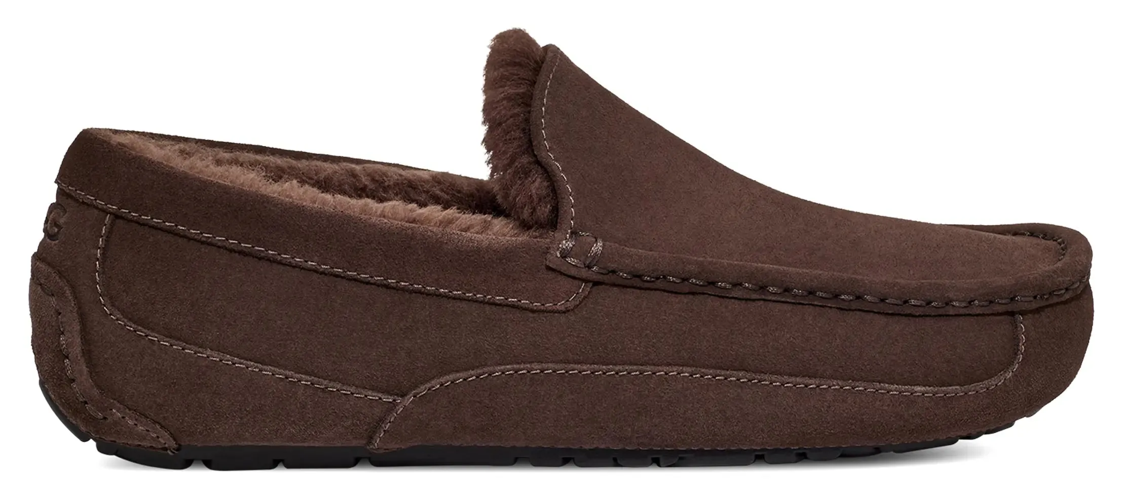 Mens UGG Ascot (Suede)  Classic Moc-Toe Slipper with Indoor/Outdoor Comfort